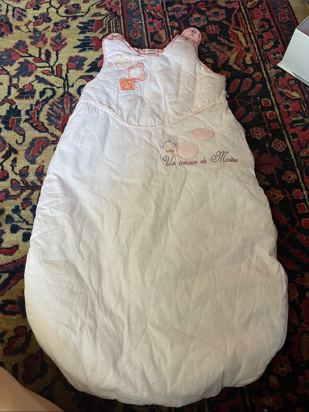 100% cotton Light Pink Baby Sleep Sack Wearable Blanket